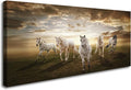 XXMWallArt FC1975 Canvas Wall Art Horse Picture Canvas Prints Modern Decor Wall Art Painting Canvas Prints Fine Art for Living Room Bedroom Kitchen Home and Office Drawing Room Wall Decor
