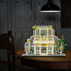 2231 Pcs - Friends Botanical Garden Building Set with LED Light Block for Adults Women Men, MOC Flowers Garden Greenhouse Model Kits, Compatible with Lego Ideas, Easter Gift for Her Him