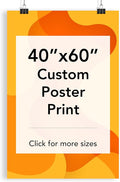 Custom Poster Print, 40x60, Upload Any Photos/Images, Personalized Photo Prints, DIY Your Own Poster, Photo to Poster Printing