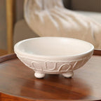 Home Decor Organic Pattern Terracotta Bowl - Stylish and Rustic Accent for Any Space