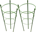 LEOBRO Tomato Cage, 2 PCS Plant Support Cage Rust Resistant Garden Ring Stake Plant Support for Tomato, Trellis, Climbing Plant, Flower, Small Plant Cages for Small Plants,17.7" H