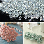 10000 pcs/Pack Wedding Table Scatter Confetti Crystals Acrylic Diamonds Vase Fillers 4.5 mm Rhinestones for Wedding, Bridal Shower, Vase Beads Decorations (Dark Green)