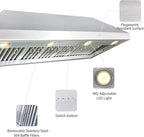 CT Copper Tailor Sloped Copper Vent Hood Wall Mount,48'' W,48''H, 1150 CFM Exhaust Fan,Stainless Steel Vent,LED Light,Dishwasher-Safe Baffle Filters,VH8TR1