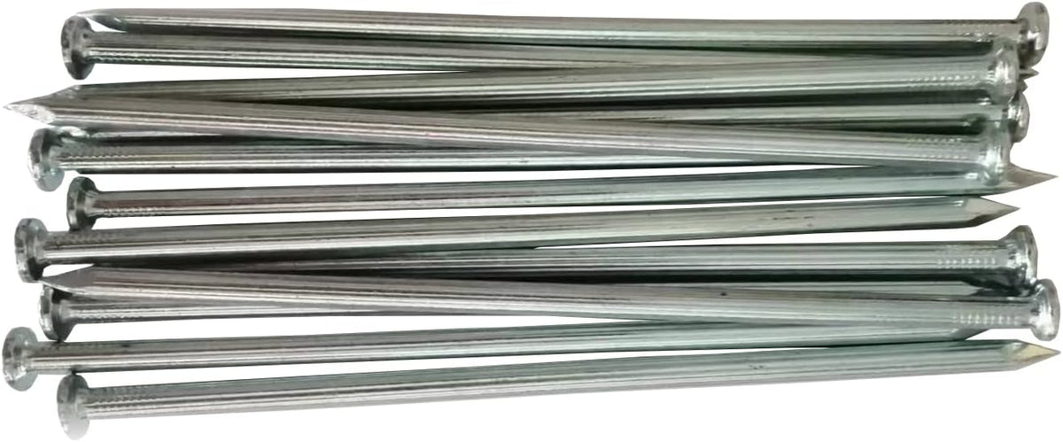 80Pcs Metal Landscape Stakes, 6 Inch Galvanized Garden Edging Nails,Landscape Edging Anchoring Spikes for Paver Edging,Turf,Weed Barriers,Tent and More