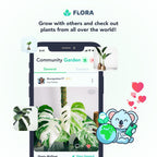 Flora Premium Plant Mister Spray Bottle for Gentle & Fine Mist for Precision Hydration, Dispersed Humidity & Moisture, Comes w App for Smart Plant Care, Plant ID and Diagnosis Tool (1 pack)
