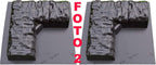 Concrere molds DIY Set 2 pcs Mould Corner Edge Stone Garden Edging Tree Landscape Flower (BR09)