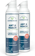 Wondercide - Ant & Roach Aerosol Spray for Kitchen, Home, and Indoor Areas - Ant, Roach, Spider, Flea, Stink Bug Killer with Natural Essential Oils - Pet Safe - 10 oz 2-Pack