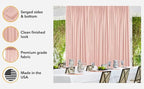 AK TRADING CO. 10 feet x 10 feet Polyester Backdrop Drapes Curtains Panels with Rod Pockets - Wedding Ceremony Party Home Window Decorations - Turquoise
