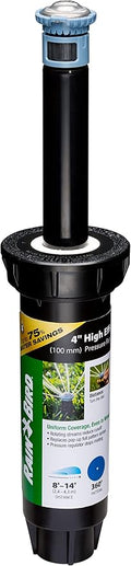Rain Bird 8SAFPROPR Pressure Regulating (PRS) High-Efficiency Pro Rotary Sprinkler, 360° Full Pattern, 8' - 14' Spray Distance, 4" Pop-up Height