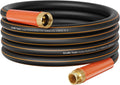 Giraffe Tools Garden Hose 25ft x 3/4", Heavy Duty Water Hose, Flexible, Hybrid Lightweight Hose with Swivel Handle, Male to Female Fittings, Burst 600 PSI