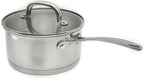 Stainless Steel Saucepans Impact Bonded Right Angles SS Saucepan 3.3QT 20cm