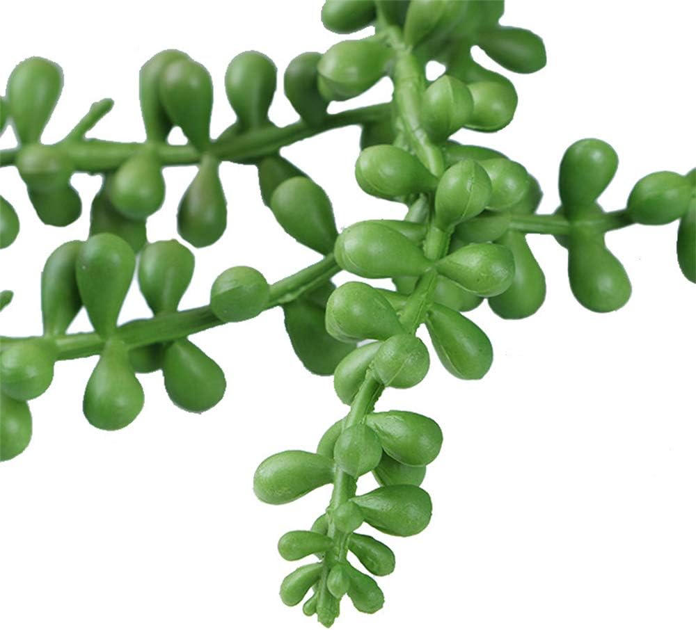 6 Pcs String of Pearls Plant Artificial Hanging Succulents Plants for Home Garden Decor