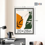 VCK 20x28 Picture Frame Set of 4 - Grey, Gallery-Quality Wood Poster Frames, 1.1-Inch Wide Border, Polished Plexiglass, Vertical or Horizontal Wall Display for Photo/Art/Prints, Grey