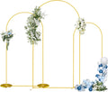 Metal Arch Backdrop Stand Set of 3 (7.2FT/6.6FT/6FT) - Heavy-Duty Gold Wedding Arch with Water Bag for Weddings, Baby Showers, Birthdays, Graduation, Parties & Outdoor Events