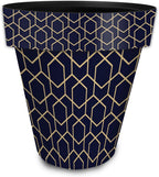 Briarwood Lane Blue Geometric Large Planter