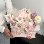 BBJ WRAPS Envelope Flower Boxes for Arrangements Solid Color Korean Floral Box Cardboard Floral Envelope Box Florist Supply, 8.7 x 1.6 x 10.6 Inch - 5 Counts