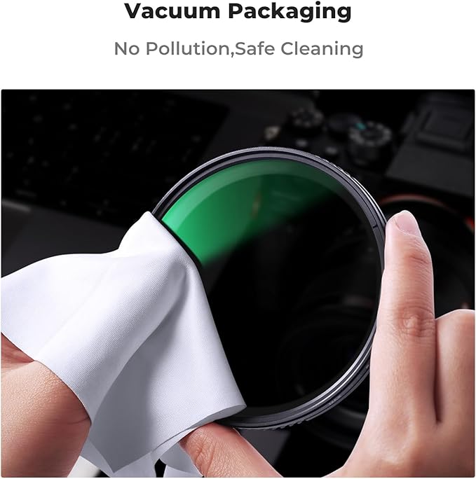 K&F CONCEPT 62mm MC UV Lens Protection Filter with Lens Cap Cleaning Cloth Optical Glass Ultra Slim 18 Multi-Layer Coatings Camera Lens UV Filter (K-Series)