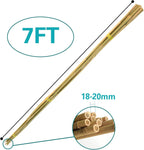 Bamboo Stakes 7 Feet, 84 inch Garden Stakes Multi-Purpose, Bamboo Plant Support Stakes for Tomatos, Beans, Cucumbers, Peppers, Potted Trees, Maintain The Plant Posture, Strengthen and Stem