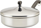Farberware Classic Stainless Steel Fry Lid, Saute Pan (2.75 Quart), Silver