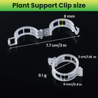600pcs Plastic Plant Clips Reusable Garden Clips,Secured Plant Clips for Trellis&Vine Support Tomato Clips for Climbing Plants Enhance Upright Growth & Healthiness (600, CleanWhite)