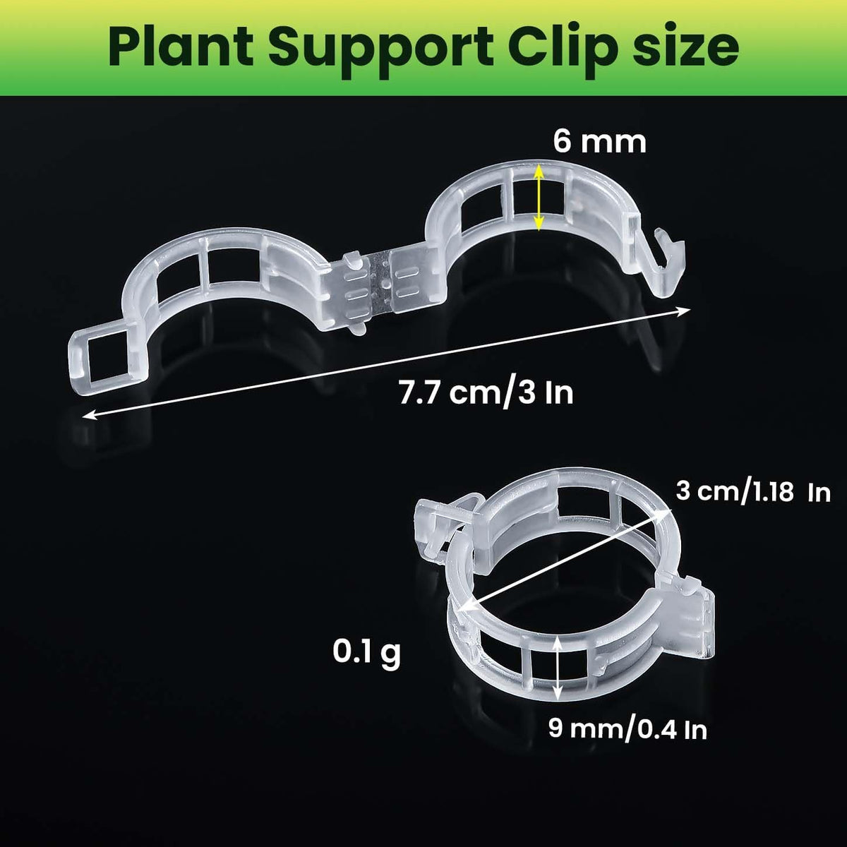 600pcs Plastic Plant Clips Reusable Garden Clips,Secured Plant Clips for Trellis&Vine Support Tomato Clips for Climbing Plants Enhance Upright Growth & Healthiness (600, CleanWhite)