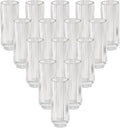 Serene Spaces Living Slim Clear Ribbed Glass Votive Holder, Decorative Centerpiece for Wedding, Christmas, Thanksgiving, Living Room, Home Décor, 2.25" Diameter & 6.25" Tall, Pack of 24