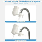 Faucet Mount Water Filter for Sink Faucet Tap Water Filter for Kitchen Sink 4-Stage Advanced Filtration Reduces Chlorine Heavy Metals Easy Install Compatible with Standard Faucets 1 Pack (White)
