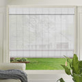 LETAU Wood Window Roman Shades, Bamboo Light Filtering Window Blinds for Indoor Home, Office, Kitchen, Pattern 2