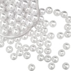 100Pcs 16mm White Pearl Beads for Cratfs,Big Size Loose Pearl Beads with Hole Faux Pearls Round White Beads for Jewelry Making,DIY Craft Bracelets,Vase Fillers,Table Scatter Home Wedding Decoration