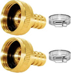 YOUHO Garden Hose Adapter 1/2" Drip Irrigation Tubing to Faucet - Reusable Connector Fittings for Most Rain Bird, Orbit, Dig, Toro 1/2 Tubing x 3/4" GHT Garden Hose Repair kit (3 Set) s