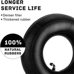4.10/3.50-4 Inner Tube 2 Pack Heavy Duty Replacement Inner Tubes with TR-87 Bent Valve Stem for Wheelbarrows Mowers Hand Trucks