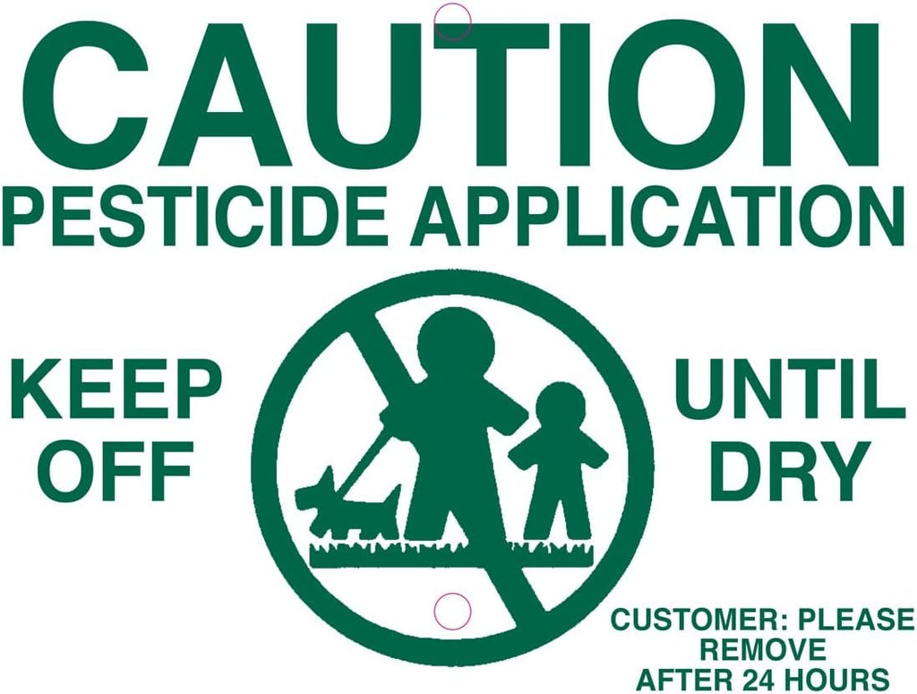 Lawn Treatment Application Stakes & Michigan Signs (Economy Style Stake / 500 pc. Pack)