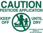 Lawn Treatment Application Stakes & Michigan Signs (Economy Style Stake / 500 pc. Pack)