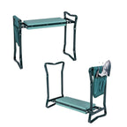 OFFICEJOY 2-in-1 Garden Kneeler & Seat, Folding Seat w/EVA Foam Kneeling Pad & Removable Tools Pouch, Sturdy Steel Frame, No Assembly, Portable Heavy Duty Garden Stool for Women & Men