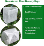 Belit Large Non-Woven Seedlings Grow Bag,50PCS (11.2"x10.2") Fabric Nursery Bags for Plants,Fabric Plant Pots for Planting,Gardening Transplanted Home Garden Supplies