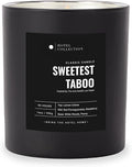 Hotel Collection - Sweetest Taboo Single Wick Classic Candle - Hotel Inpsired Luxury Candle - 90 - Hours Burn Time - Hints of White Woods, Pomegranate, and Peony - 14 oz - Black