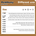 PerkHomy 1100FT Jute Twine String 2mm 3ply Natural Thin Twine for Craft Gardening Gift Wrapping Packing Material Wedding Christmas Decoration Bulk