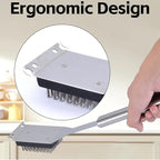 2 Pack Grill Brush and Scraper, 16.5” & 14” Wire BBQ Grill Brush for Outdoor Grill, 304 Stainless Steel Cleaning Brush BBQ Grill Accessories, Safe Grill Cleaner Brush-Ideal Gift for Men/Dad BBQ Brush