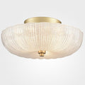 DIRYZON Modern 3-Light Ceiling Light Fixture,Brass Hallway Light Fixtures Ceiling,Semi Flush Mount Ceiling Light with 12 Inch Fine Sand Glass for Kitchen Living Room Bedroom