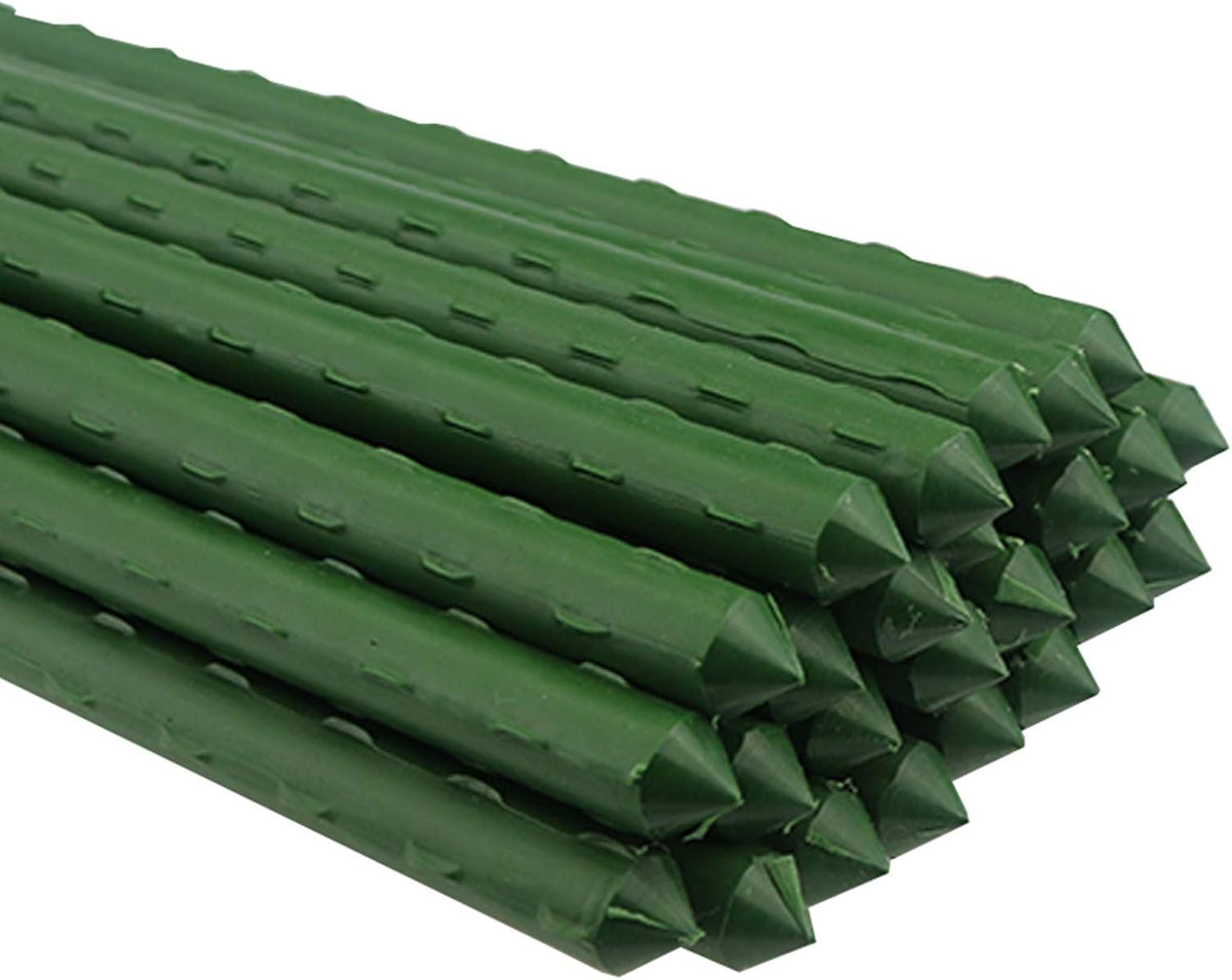 Sunnyglade 25PCS 48” Plant Stakes Garden Tomato Sticks Plant Stakes & Supports for Potted Plants