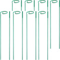 8 Pack Plant Stakes,Plant Support Stakes for Two Sizes(16 or 32 Inches),Plant Stakes for Outdoor Plants,Garden Flower,Tomato(Green)