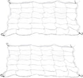 2 Pack Grow Tent Net Trellis Netting 4x4Ft Elastic Trellis Netting Includes 8 Iron Hooks Flexible Net Trellis for Grow Tents a Total of 36 Holes (White)