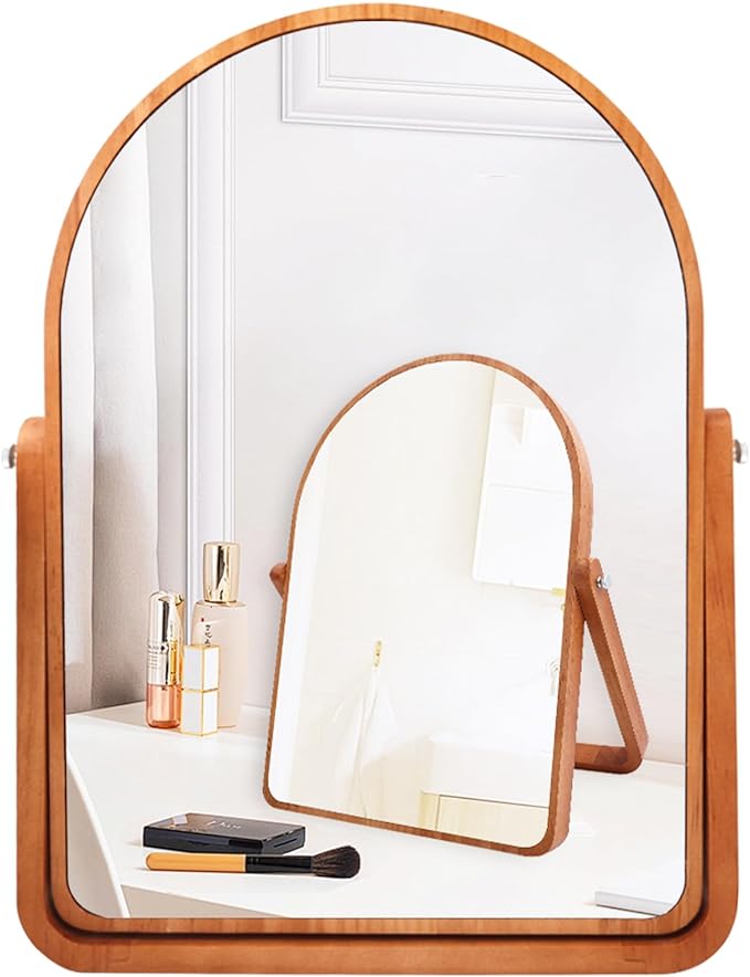 ZOROSY Table Desk Vanity Mirrors for Girl- Portable Folding Makeup Mirrors, Wall-Mounted Mirrors for Living Room, Bathroom,Bedroom (16.5" L x 12" W)