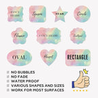 Custom Personalized Labels - Rectangle 4"x2" With Any Design, Image, Logo, Text for Business, Thank You Stickers - 100 Labels