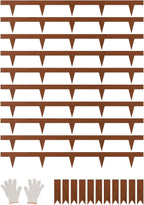 VEVOR Steel Landscape Edging, 10 Packs 40 x 4.5 in Weather-Resistant & Pre-Rust Metal Landscape Edging, Bendable Garden Edging Border, Heavy Duty Lawn Edging, Flower Bed Yard Pathway Divider