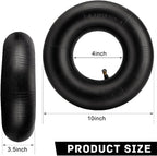 4.10/3.50-4 Inner Tube 2 Pack Heavy Duty Replacement Inner Tubes with TR-87 Bent Valve Stem for Wheelbarrows Mowers Hand Trucks