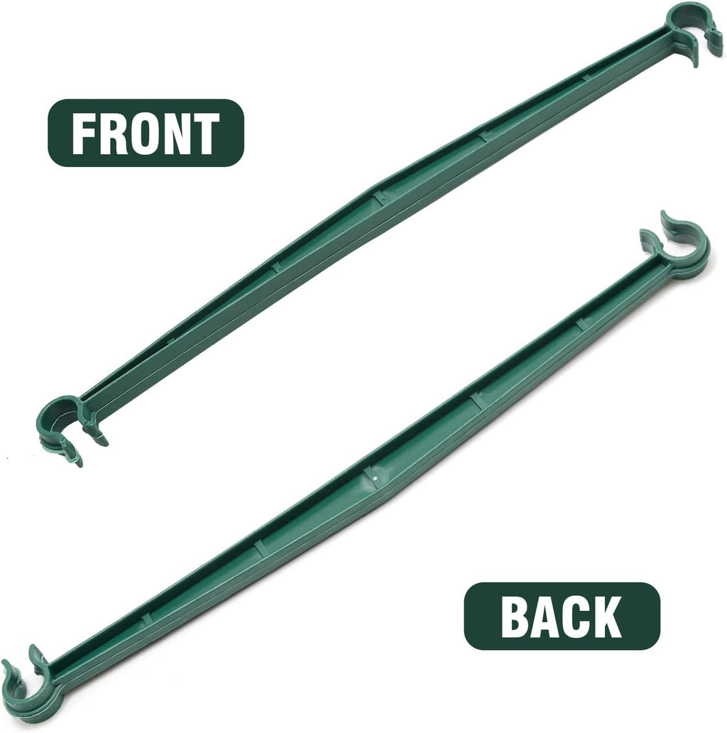 100 PCS Tomato Cage Connectors, Stake Arms for Tomato Cage, Expandable Trellis Connectors Plant Support Garden Stakes 12.6” Garden Plants Stake Arms Fit for 16mm Stakes, for Climbing Plants, Flowers