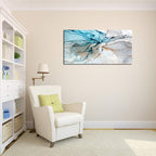 DZL Art A73850 Framed Wall Art Colorful Abstract Painting Background Canvas Wall Art Print Painting for Wall Decor Home Decor
