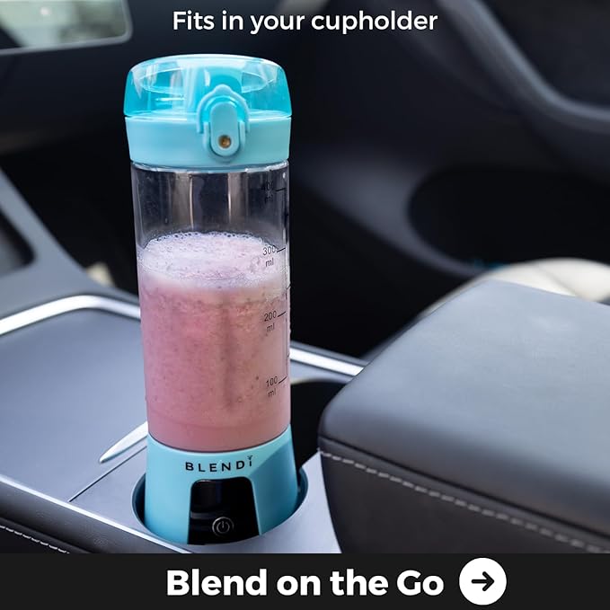 BLENDi Pro+ Portable Blender (New 2025 Model, 17.5oz, Hot Pink) – Upgraded 120W Motor, USB-C Rechargeable, Cordless Personal Blender Smoothies & Shakes – BPA-Free, Self-Cleaning, Travel-Friendly