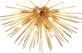 Jaycomey Sputnik Ceiling Light Fixtures, Mid-Century 12 Lights Gold Firework Ceiling Light, Modern Semi Flush Mount Ceiling Lamp for Bedroom Living Dining Room, E12, Dia 29.5 Inch